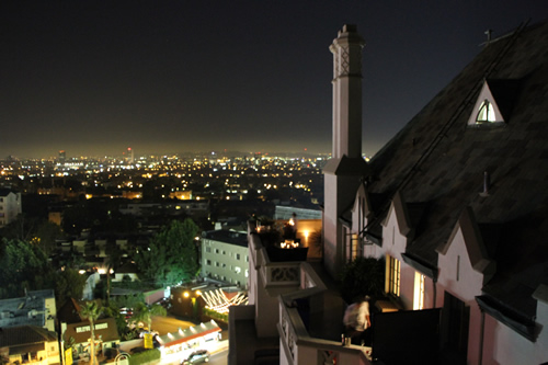 Night view fro Chateau Marmont
